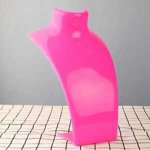 Pink jewelry showcase